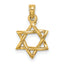 10K Polished Star Of David Charm
