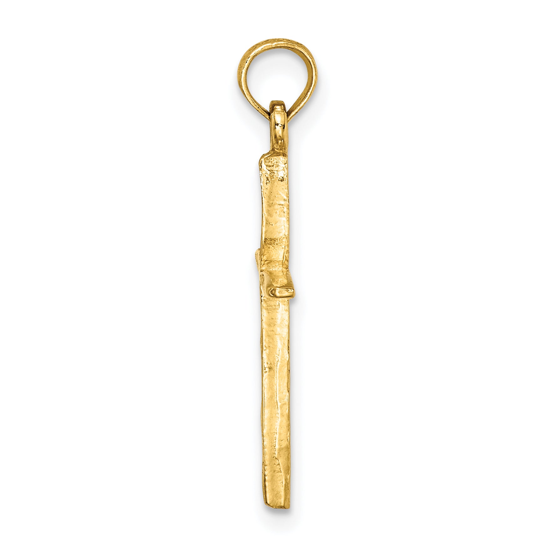 10K D/C with Tapered Ends Cross Charm Secondary image