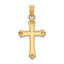 10K Polished Cross Charm