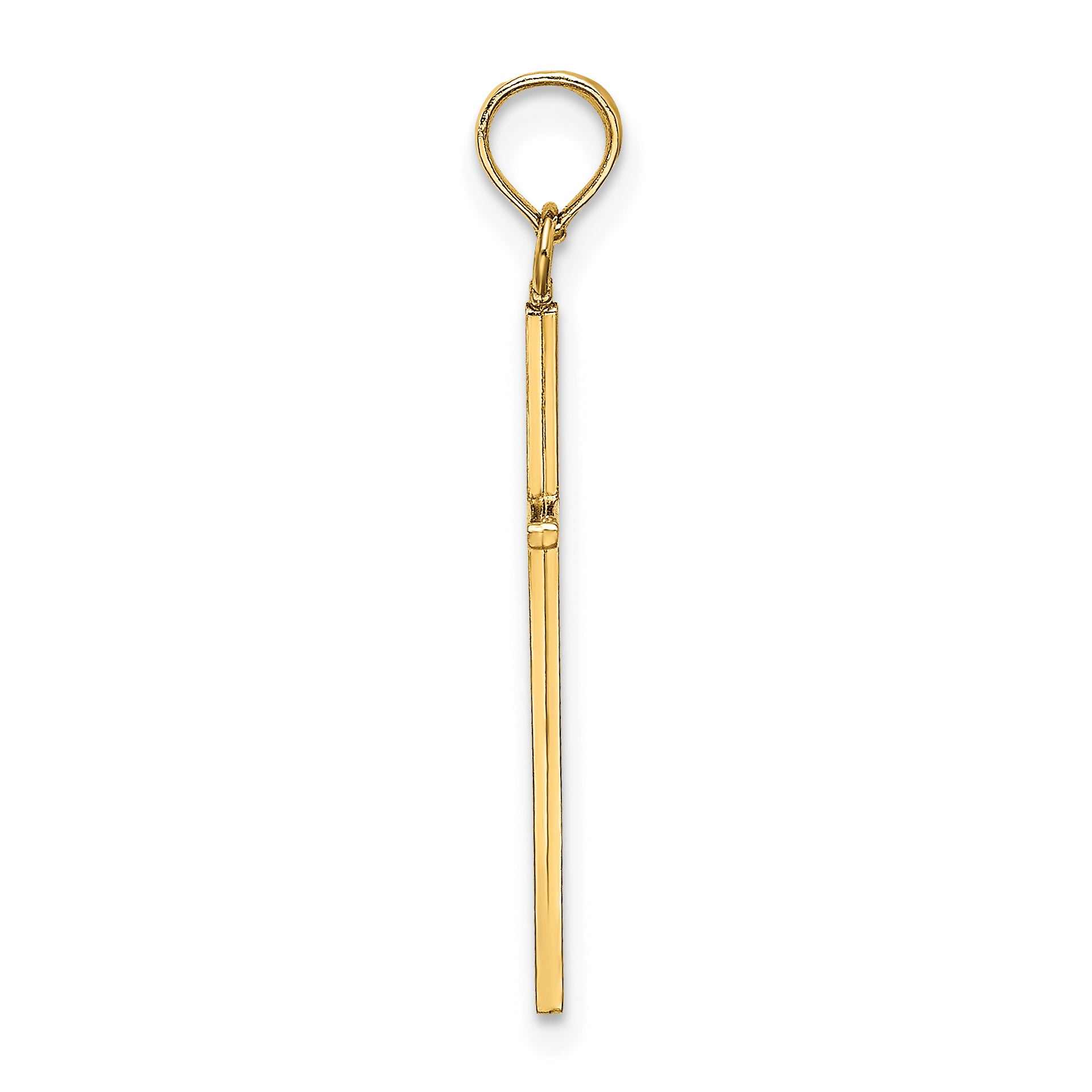 10k Polished Cross Pendant Secondary image