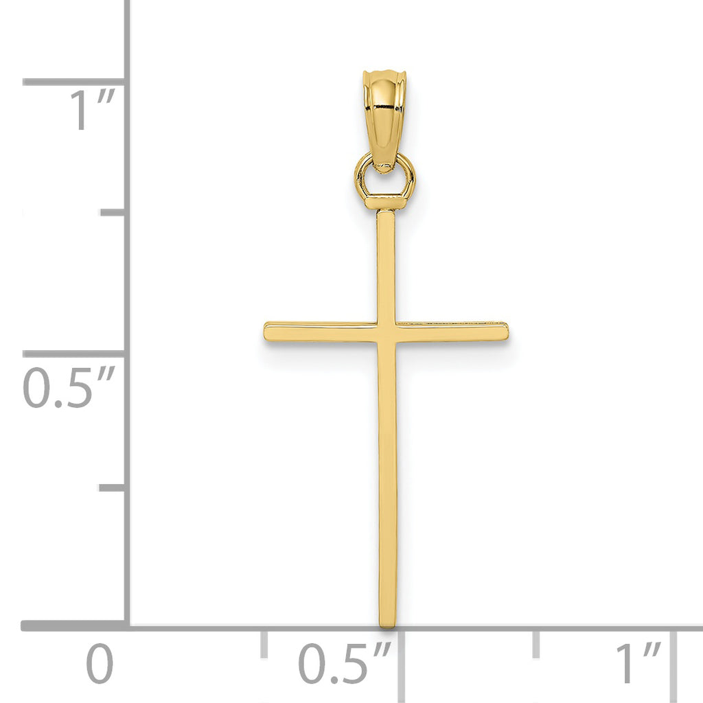 10k Polished Cross Pendant