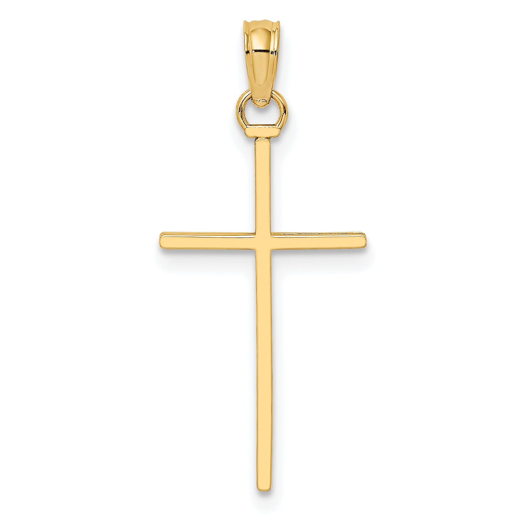 10k Polished Cross Pendant Main image