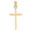 10k Polished Cross Pendant