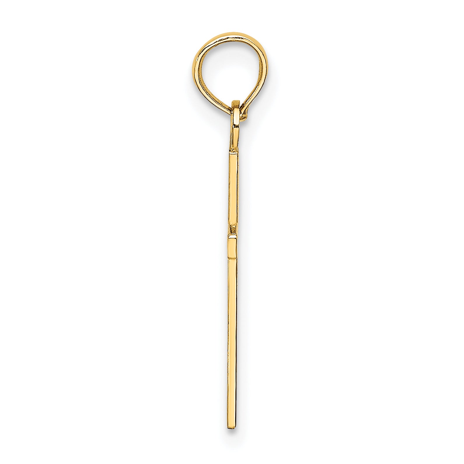 10K Polished Small Cross Charm Secondary image
