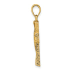 10K Polished Cut-Out Design Cross Charm