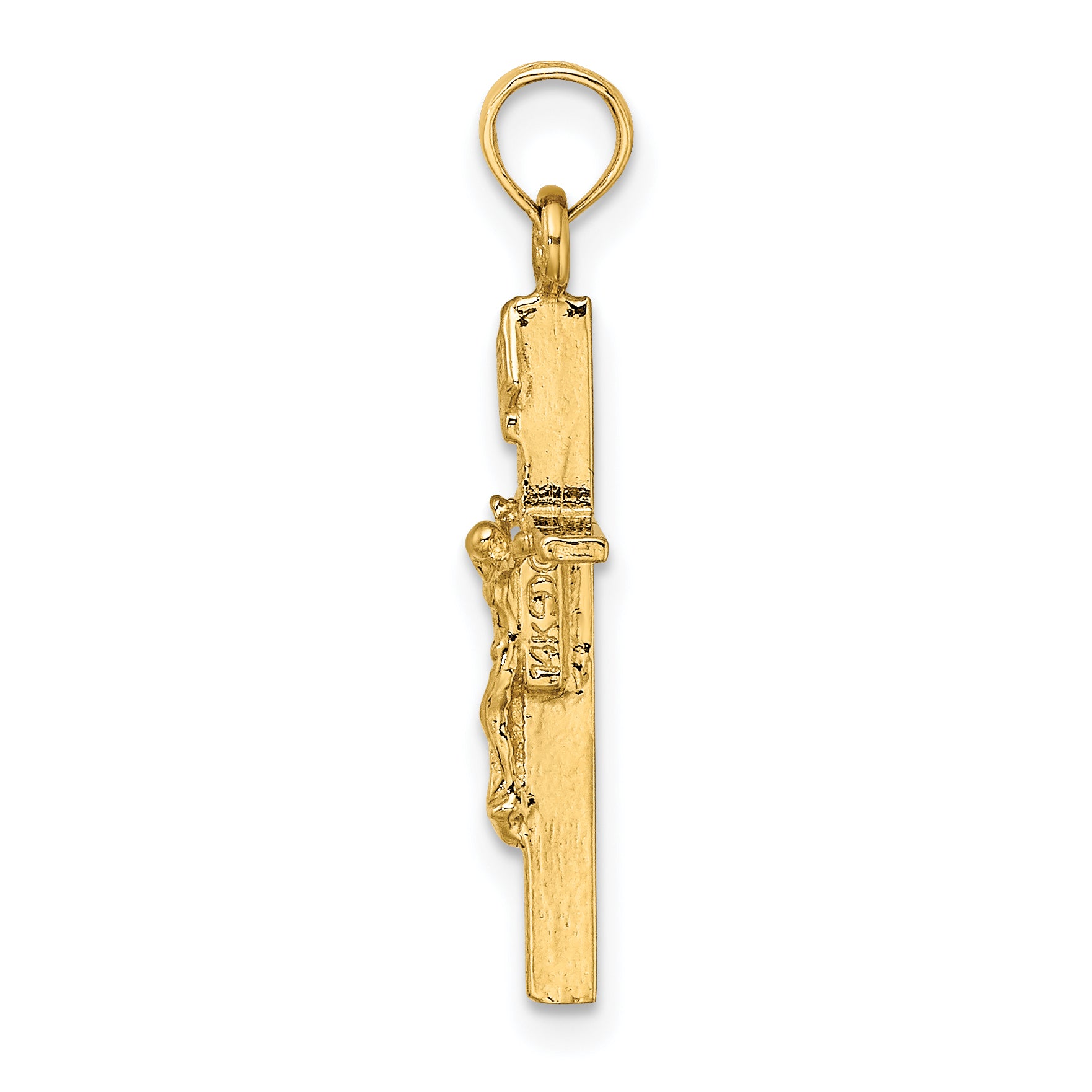 10K INRI Crucifix Charm Secondary image