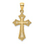 10K Beaded Cross Charm