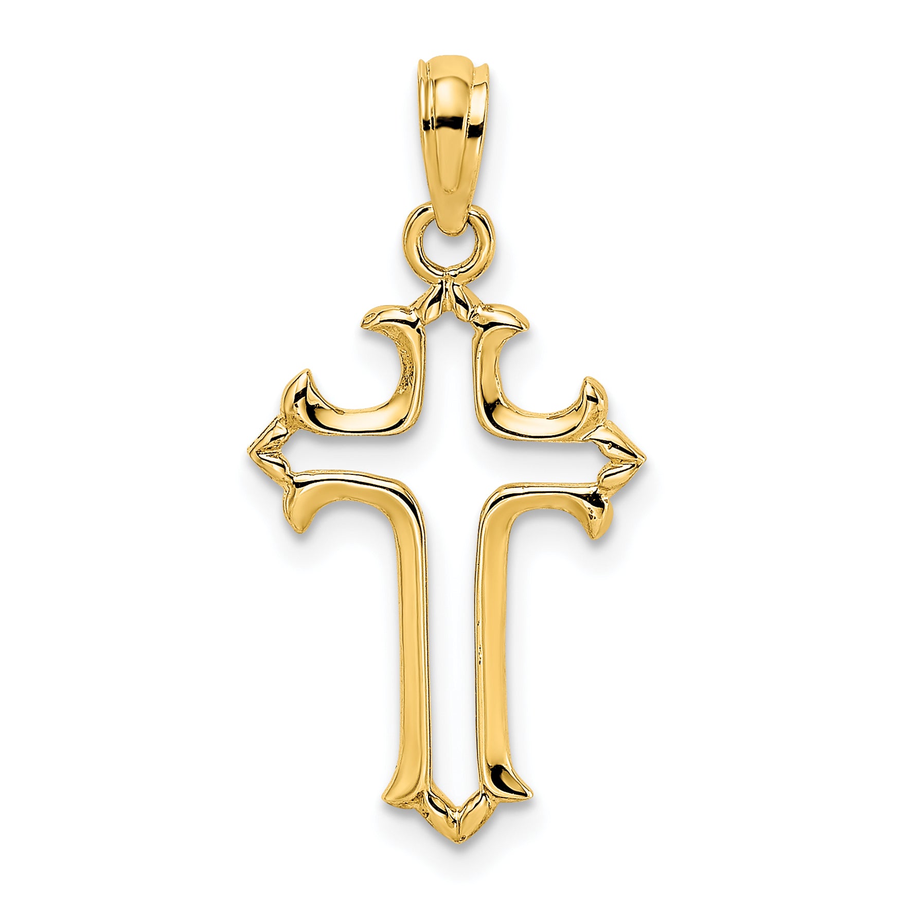 10K Cut-Out Cross Charm Main image