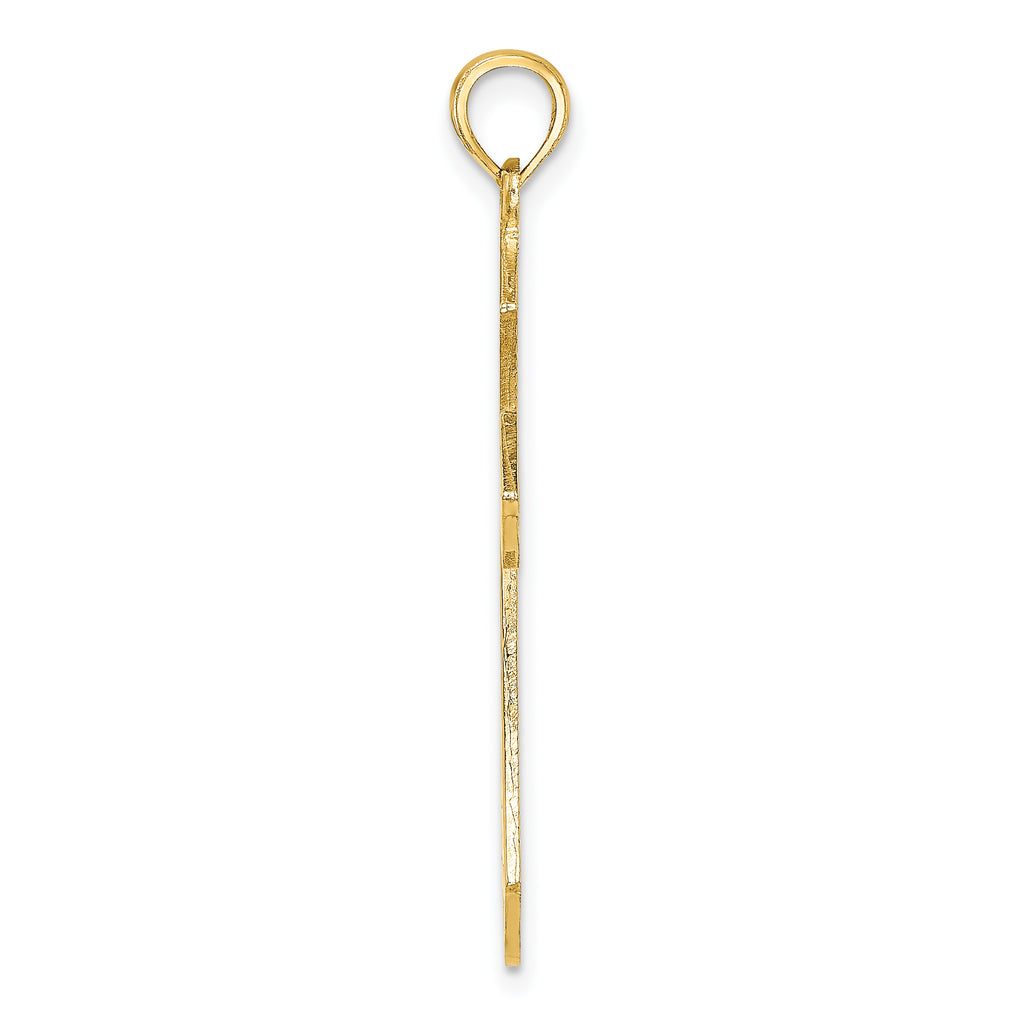 10K Filigree Cross Charm