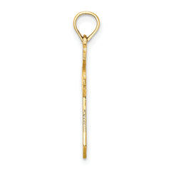 10K Filigree Cross Charm