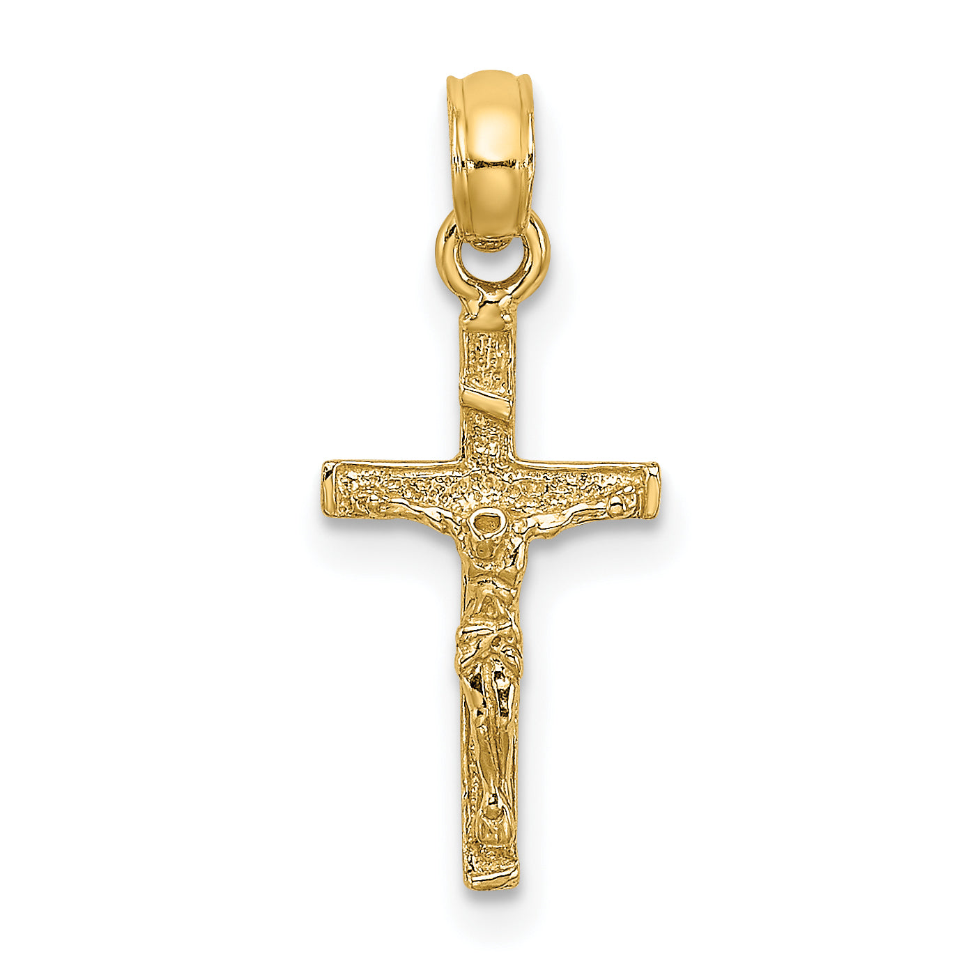 10K None Mini Crucifix Charm