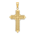 10K w/ Lace Border Cross Charm