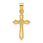 10K w/ Engraved Edges Cross Charm