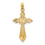 10K Fancy D/C Cross Charm