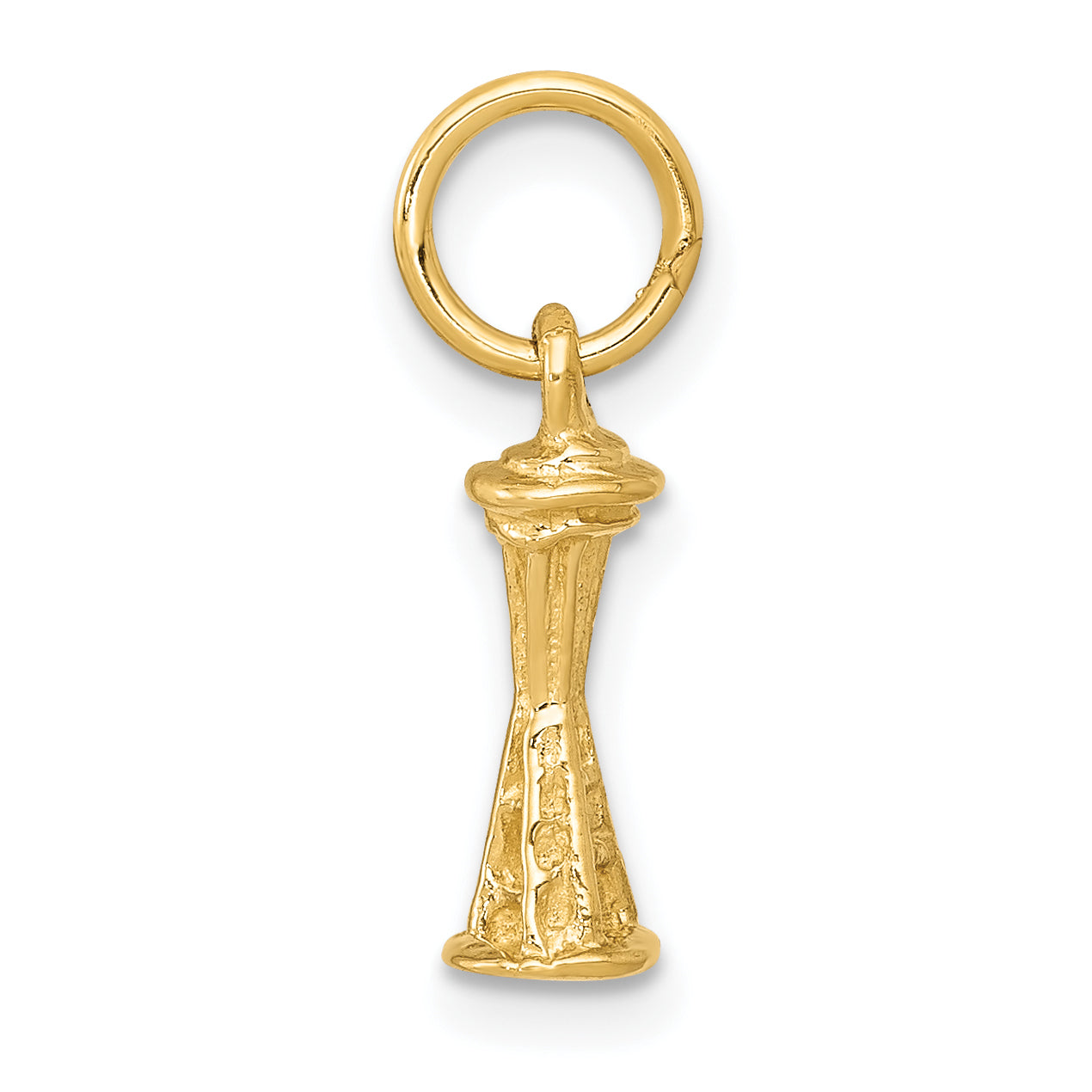10k Solid Polished 3-D Space Needle Charm Secondary image