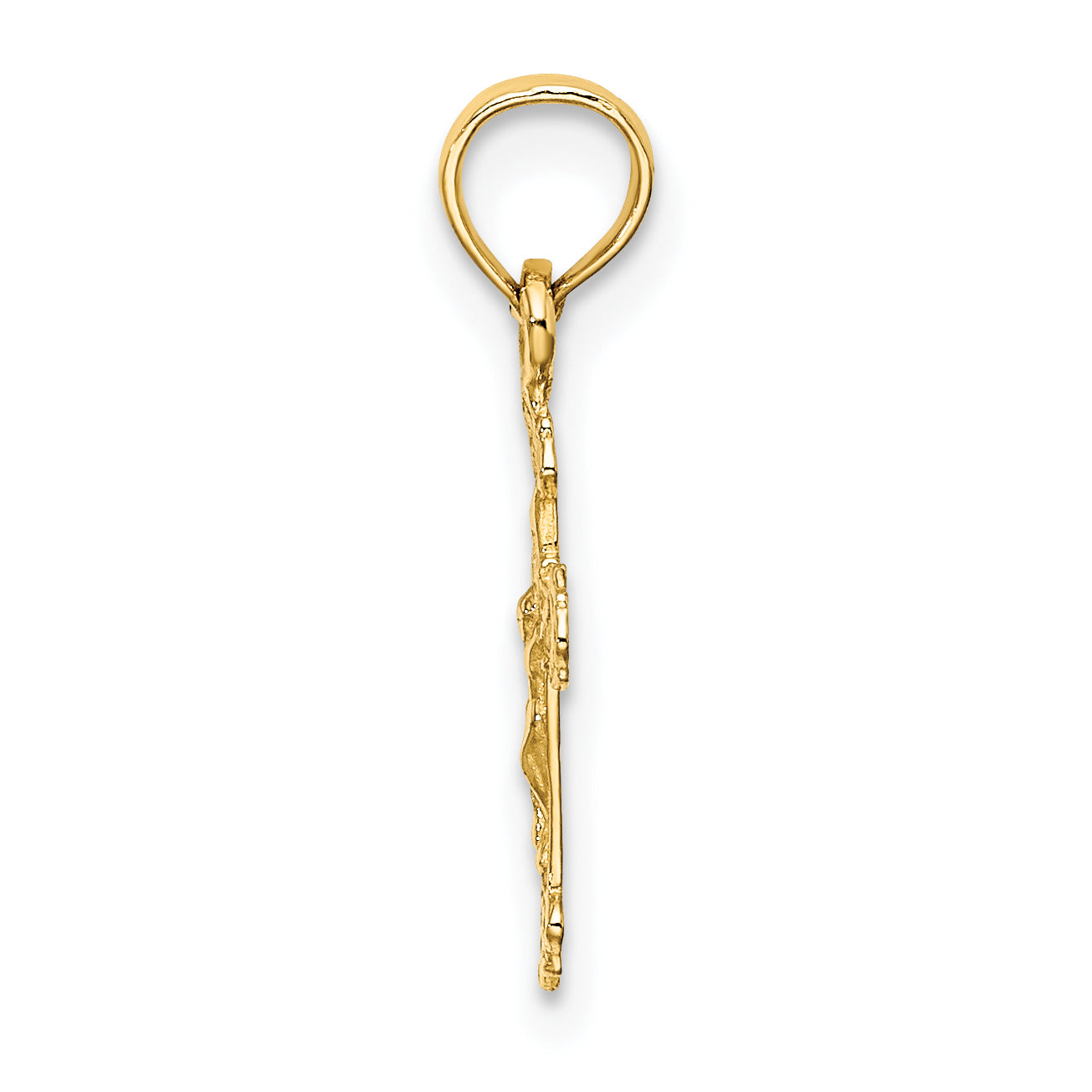10K Mini Crucifix W/ Fancy Tips Charm Secondary image