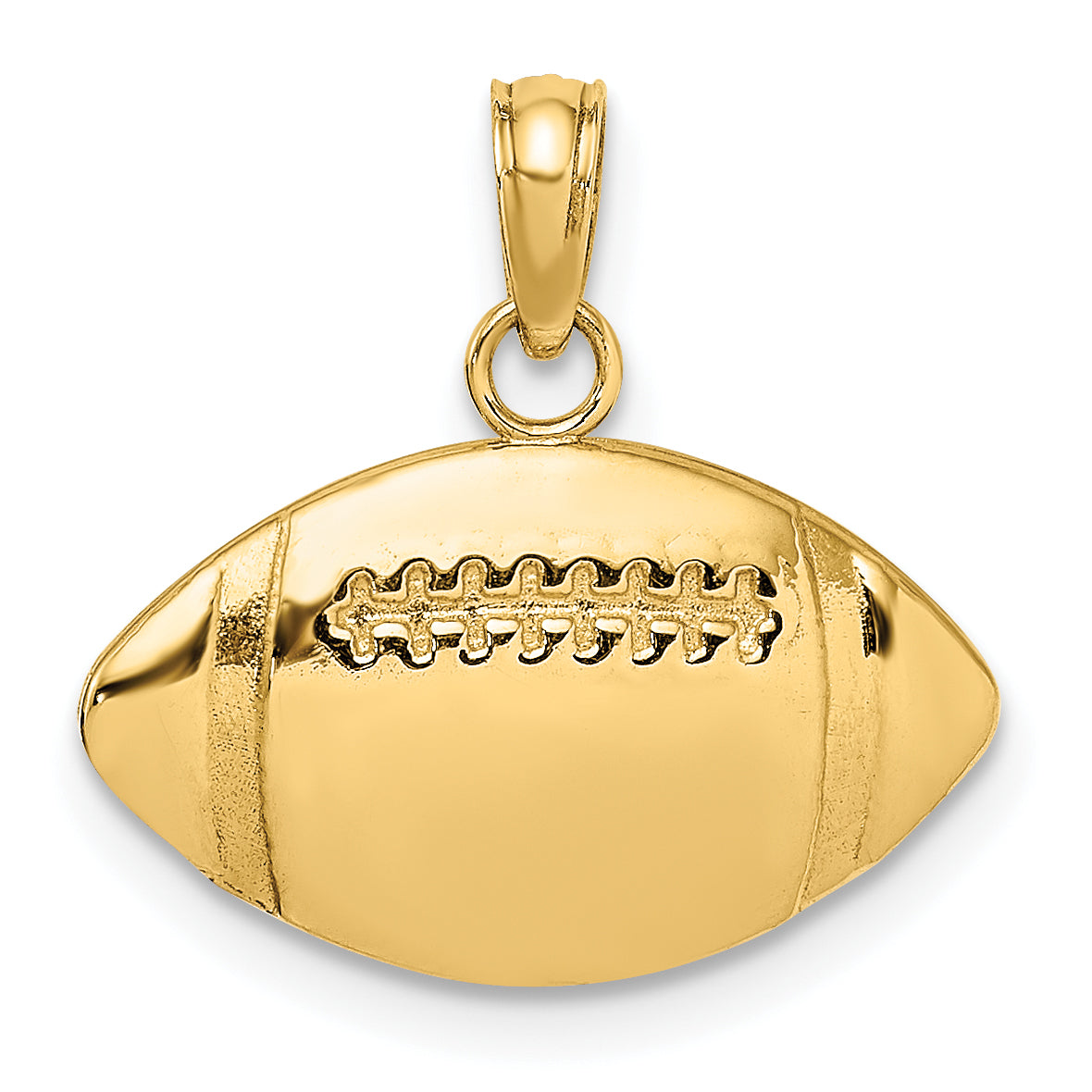 10K Engraveable Football Charm Main image
