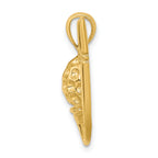 10K 2-D Golf Club and Ball On Tee Charm