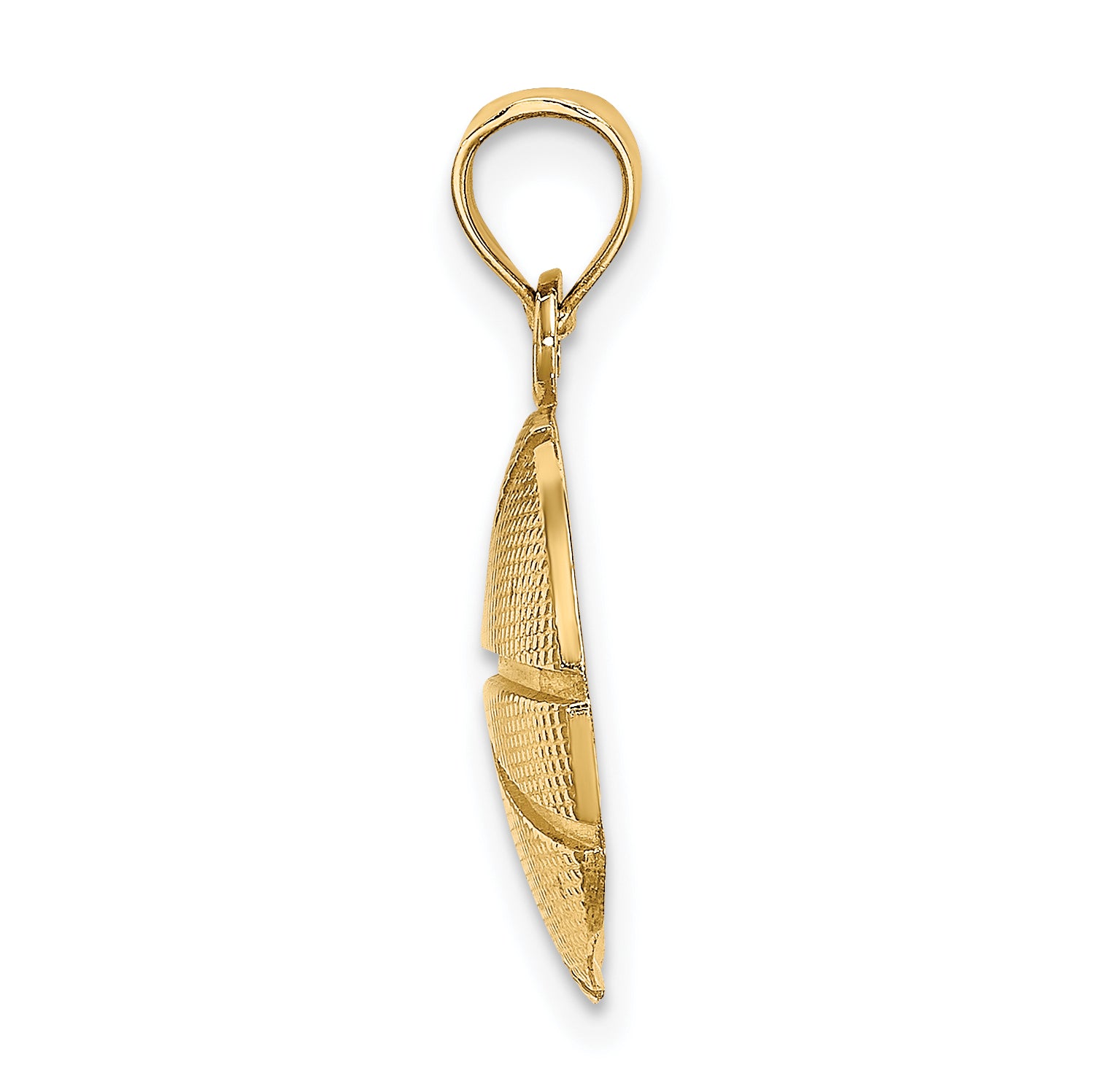 10K Textured Basketball Charm Secondary image