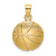 10K Textured Basketball Charm