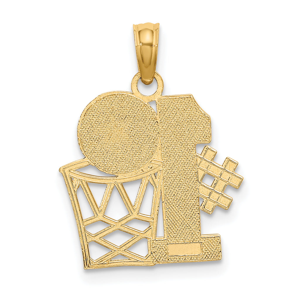 10K #1 Basketball with Hoop Charm