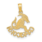 10K CAPRICORN Zodiac Charm