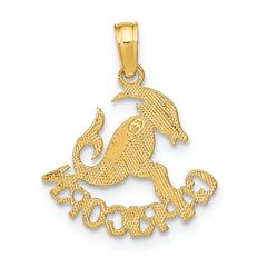 10K CAPRICORN Zodiac Charm