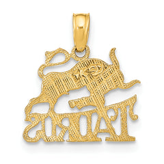 10K TAURUS Zodiac Charm