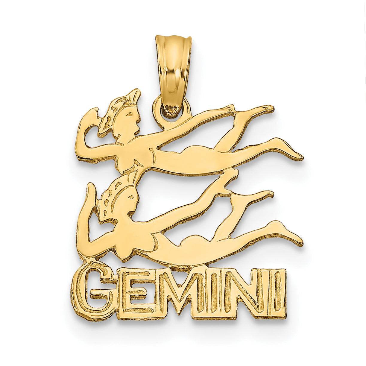 10K GEMINI Zodiac Charm Main image