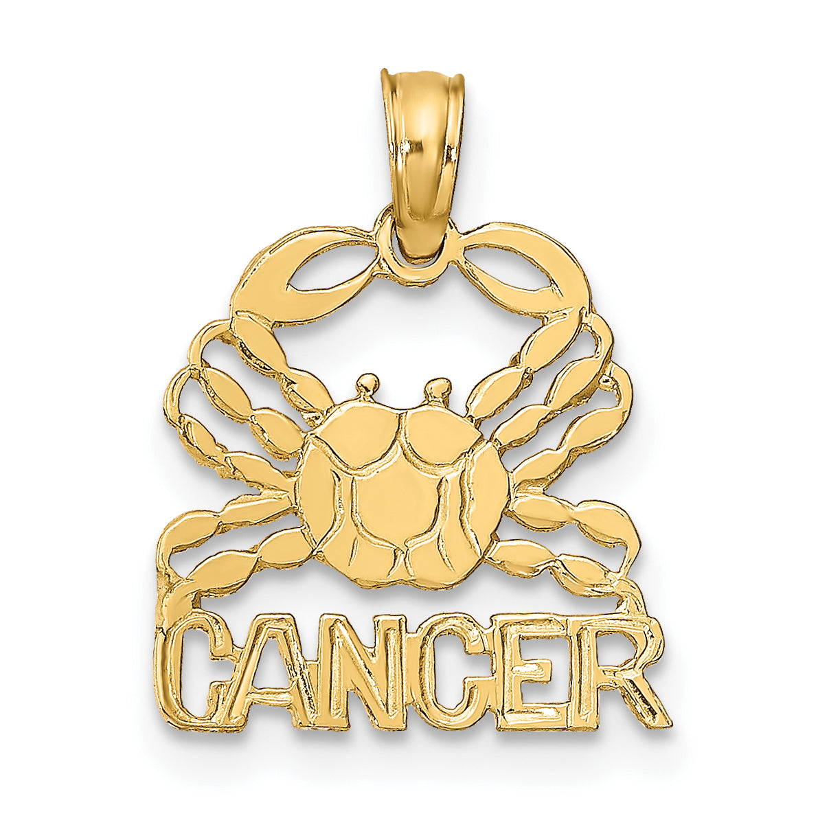 10K CANCER Zodiac Charm Main image