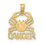 10K CANCER Zodiac Charm