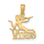 10K VIRGO Zodiac Charm
