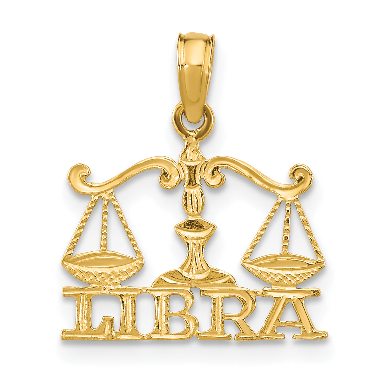10K LIBRA Zodiac Charm Main image