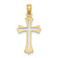 10k Two-tone Center Cross Charm
