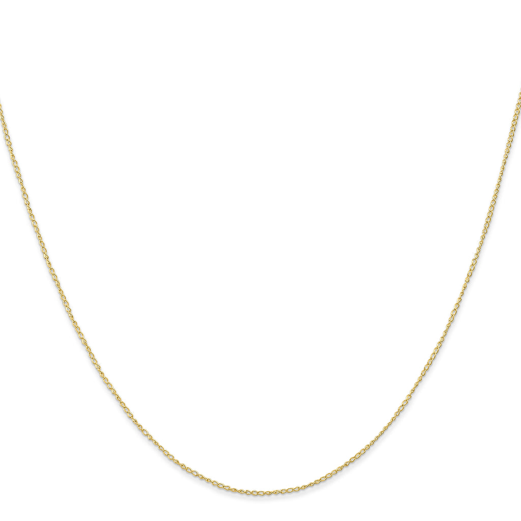 10k .5mm Carded Curb Chain
