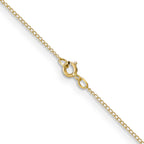 10k .5mm Carded Curb Chain