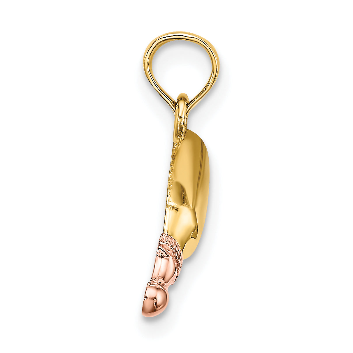 10k Two-Tone Baby Bottle Charm Secondary image