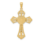 10K Two-Tone Gold Two-tone Cut-Out Crucifix Charm - view 4