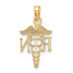 10K RN Caduceus Pendant