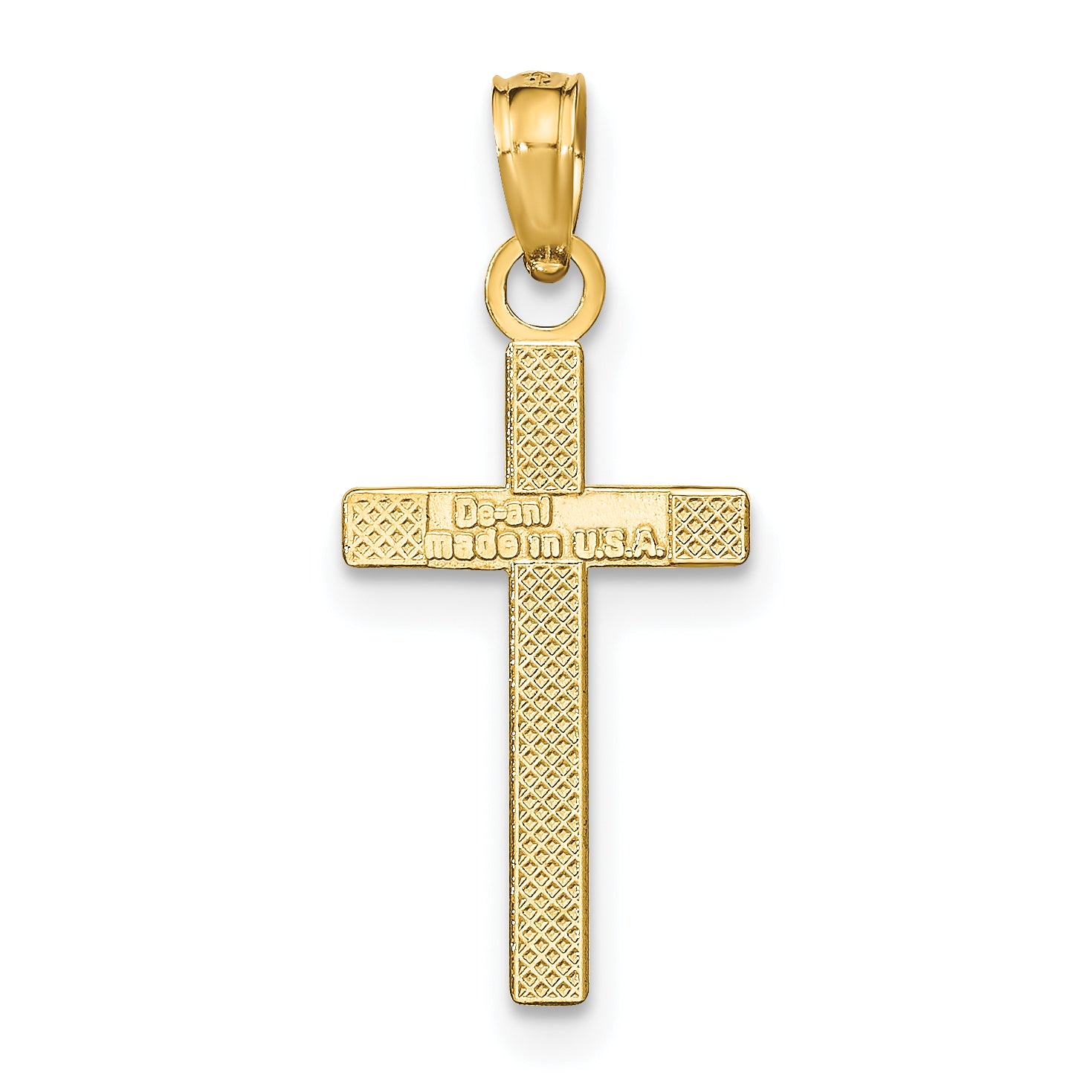 10k Polished Cross Pendant