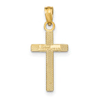 10k Polished Cross Pendant