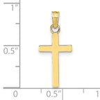 10k Polished Cross Pendant