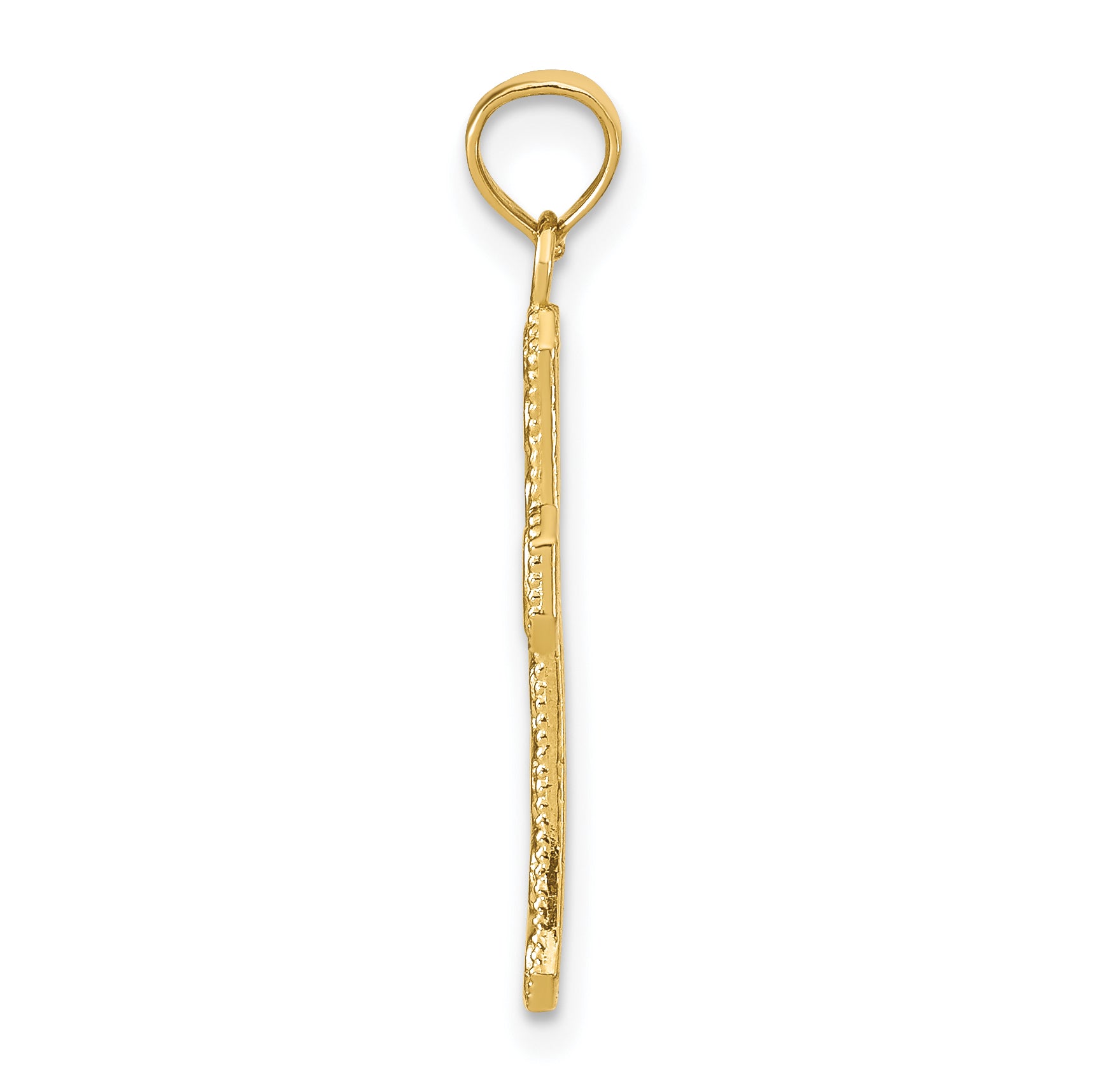 10k Fancy Cross Pendant Secondary image