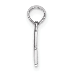 10k White Gold Polished #1 MOM Pendant