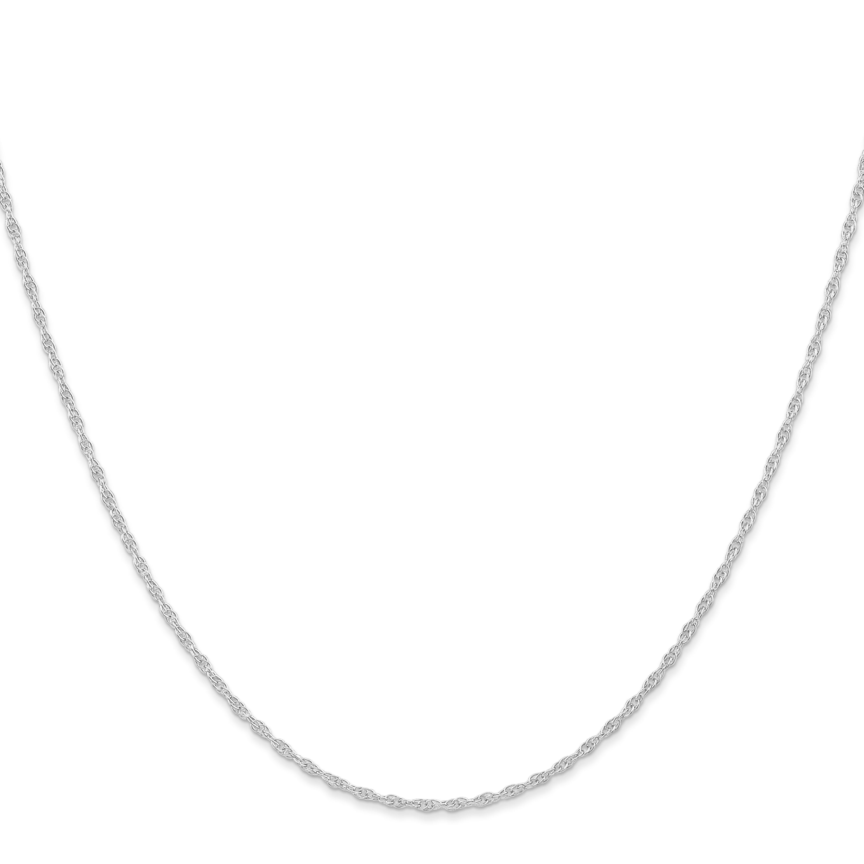 Cable Rope Chain in 10K White Gold, 1.15mm Secondary image