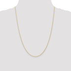 10k 1.15mm Carded Cable Rope Chain