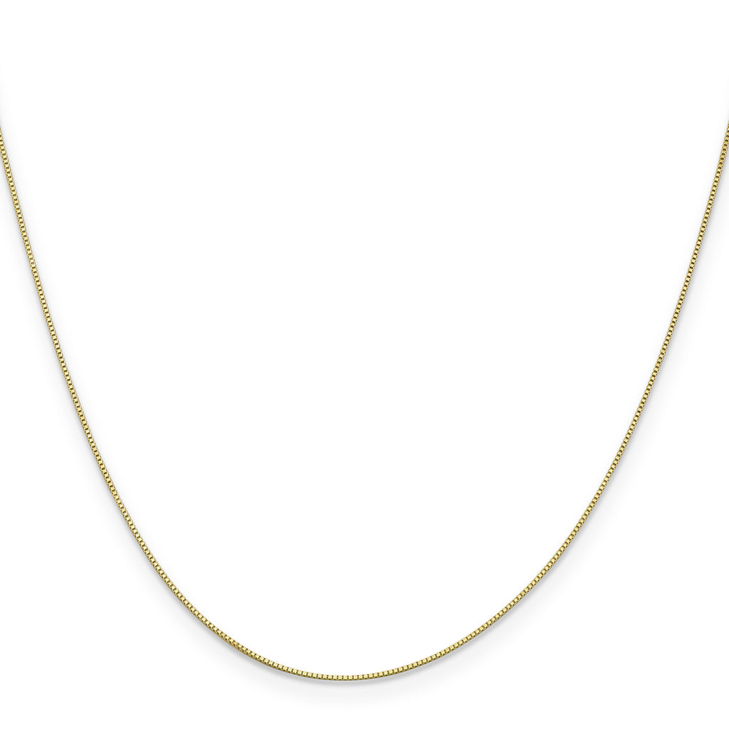 10K None 0.5mm Box Chain Necklace - view 2