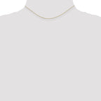 10K None 0.5mm Box Chain Necklace - view 4