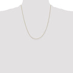 10K None 0.5mm Box Chain Necklace - view 4