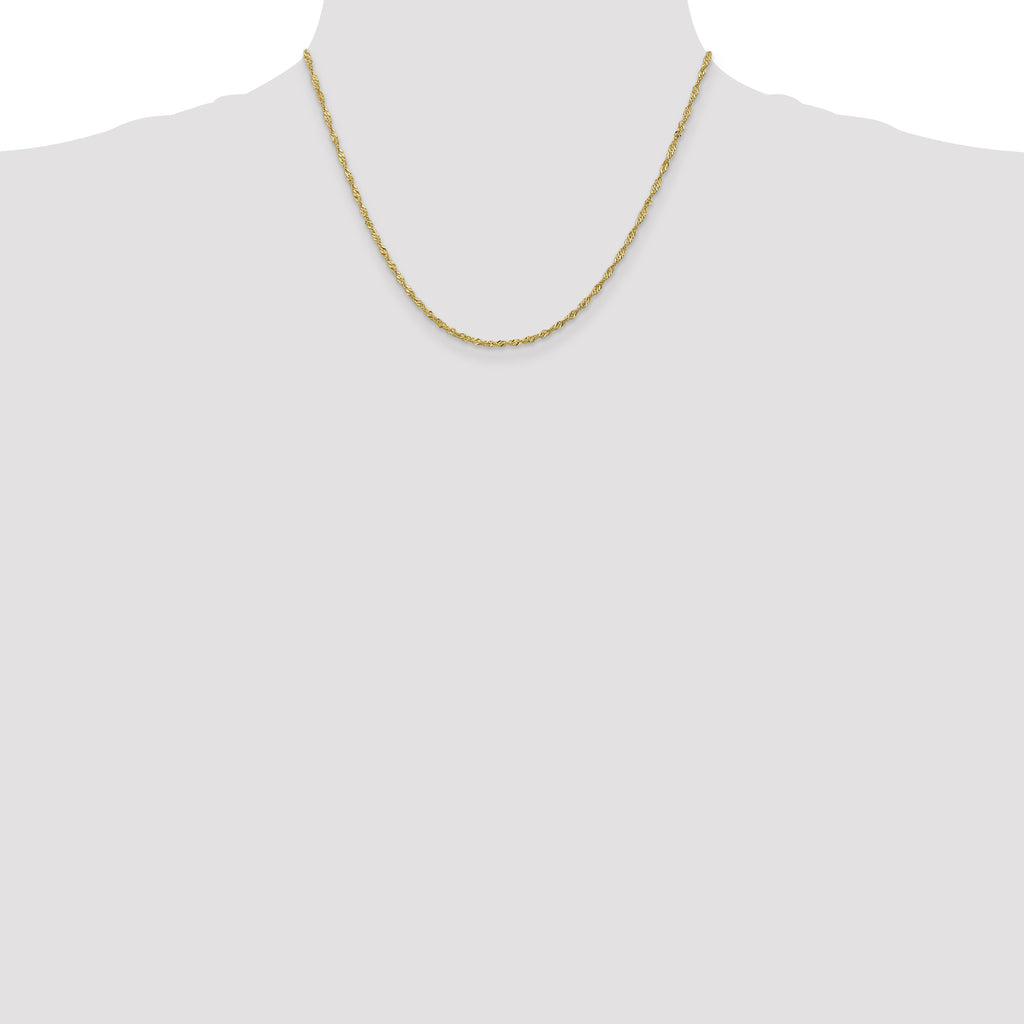 10k 1.7mm Singapore Chain